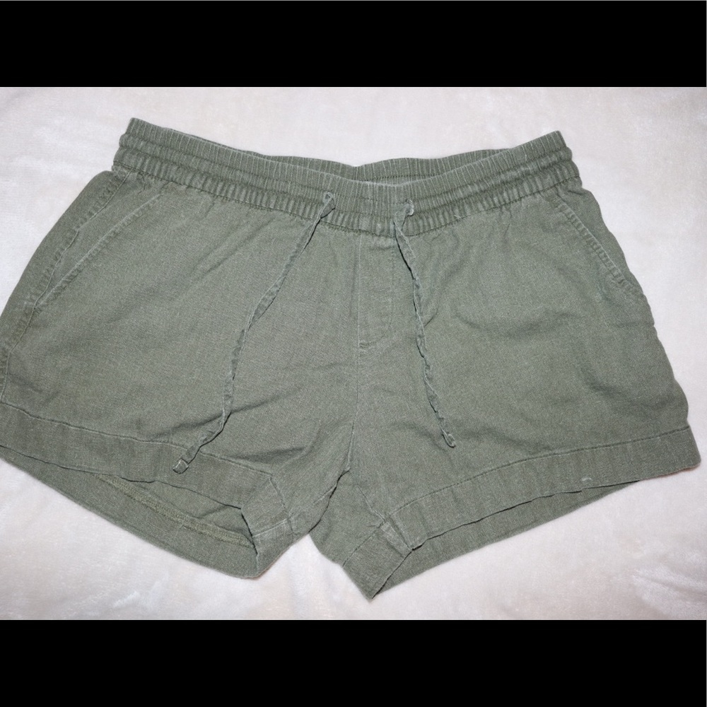 Olive green shorts